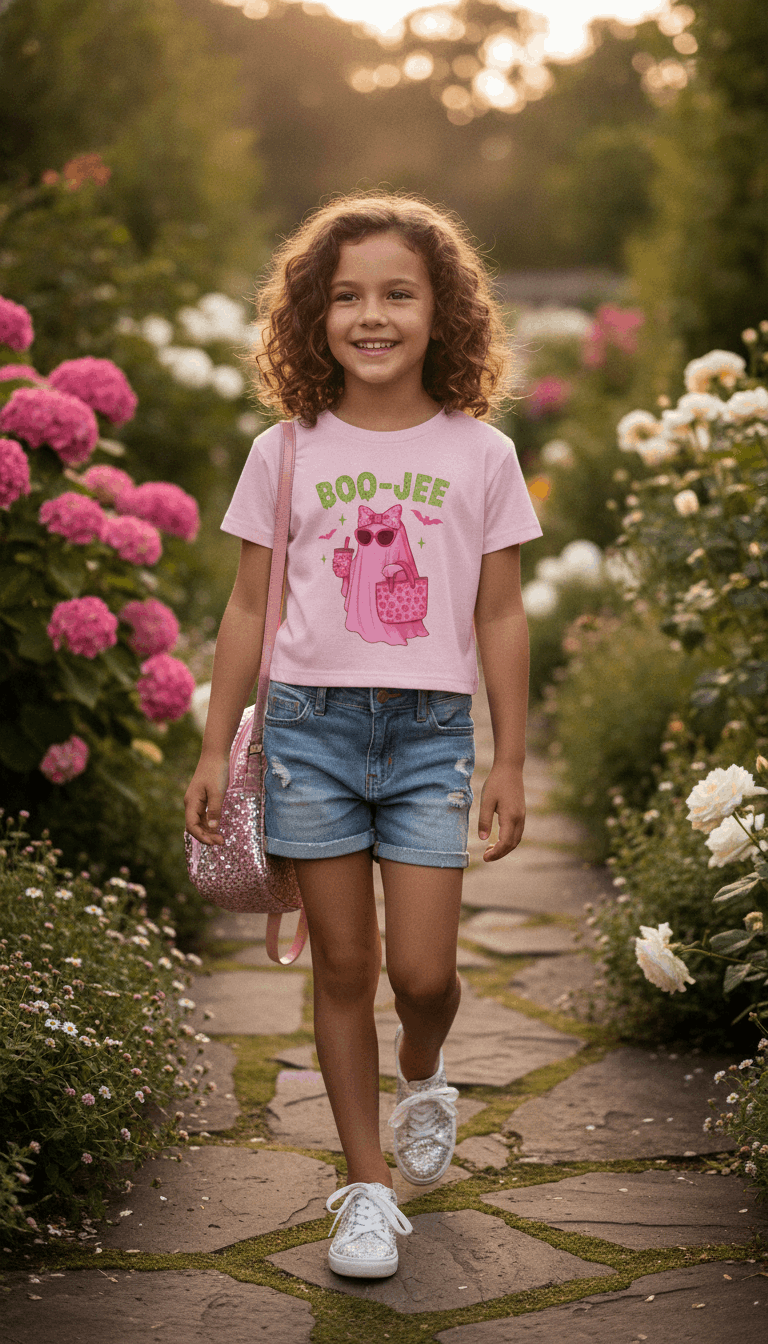 Trendy Boo Jee Baby Pink Baby Tee