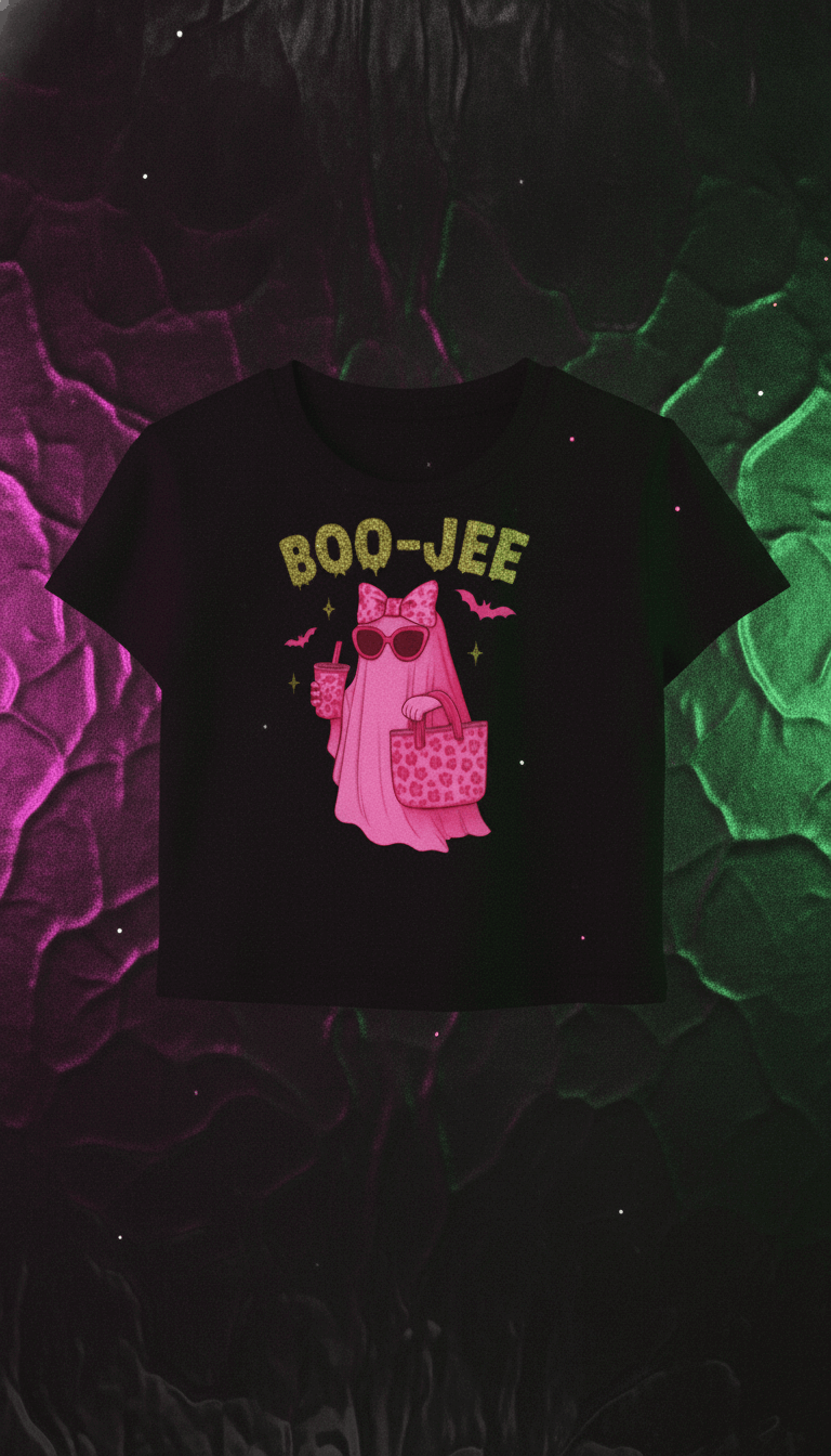 Trendy Boo Jee Black Baby Tee