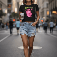 Trendy Boo Jee Black Baby Tee