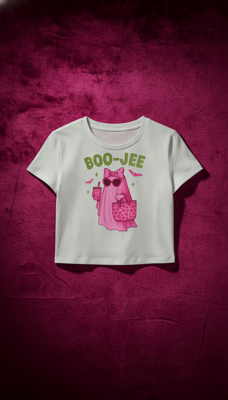 Trendy Boo Jee White Baby Tee