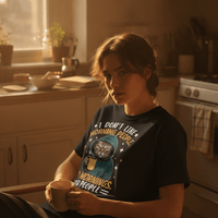 Don Like Morning Black Oversized T-Shirt