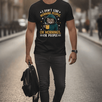 Don Like Morning Black Oversized T-Shirt
