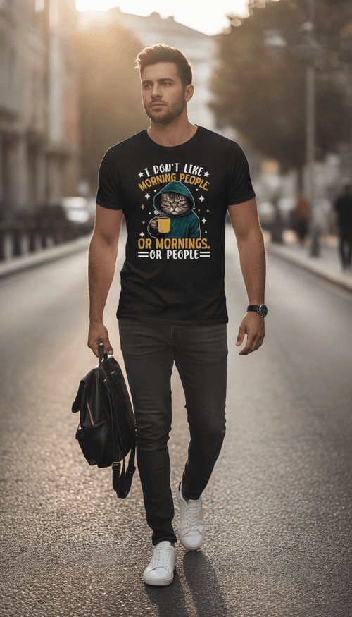 Don Like Morning Black Oversized T-Shirt