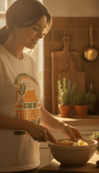 Good Mashed Potato Off White Boxy Fit T-Shirt