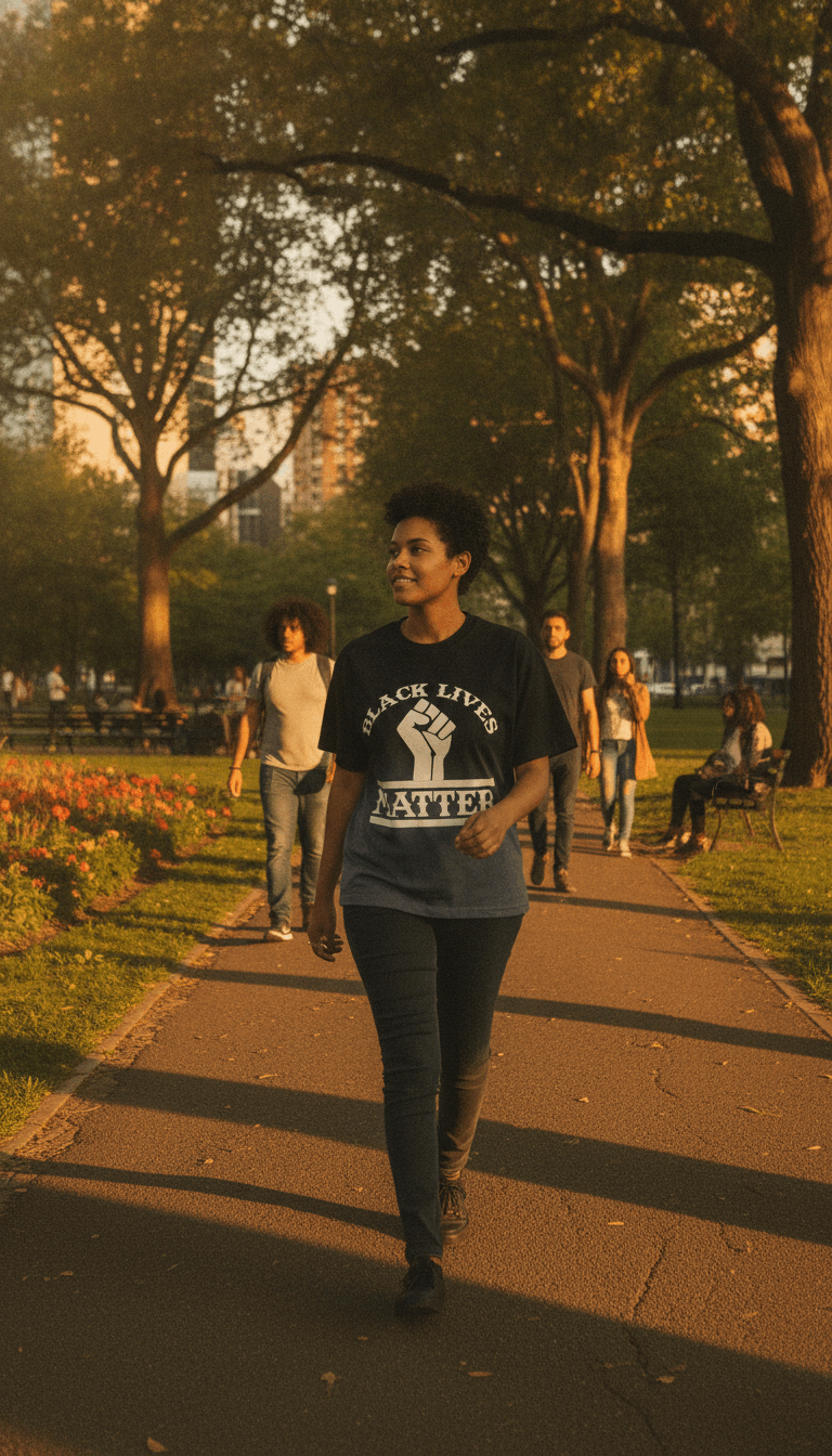 Black Lives Matter Ombré Wash Boxy Fit T-shirt