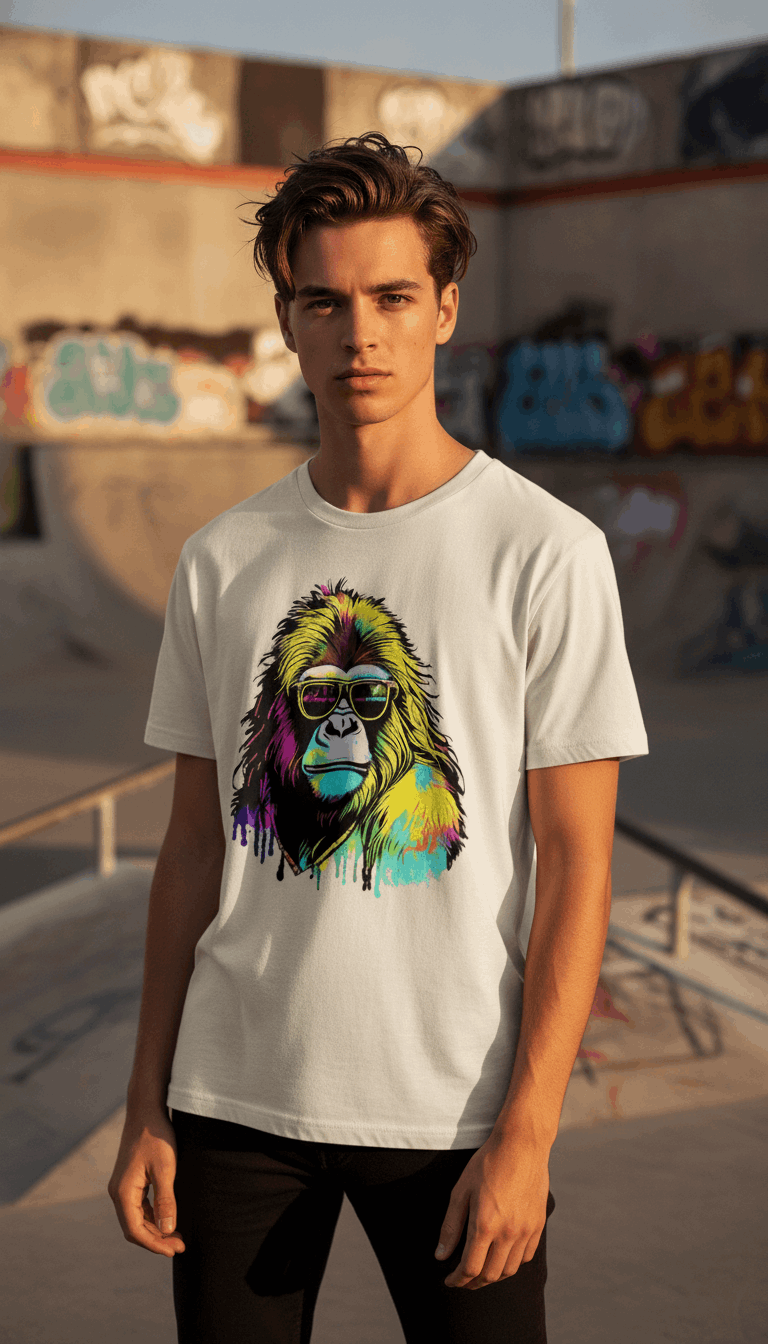 Urban Graphic Off White Boxy Fit T-shirt