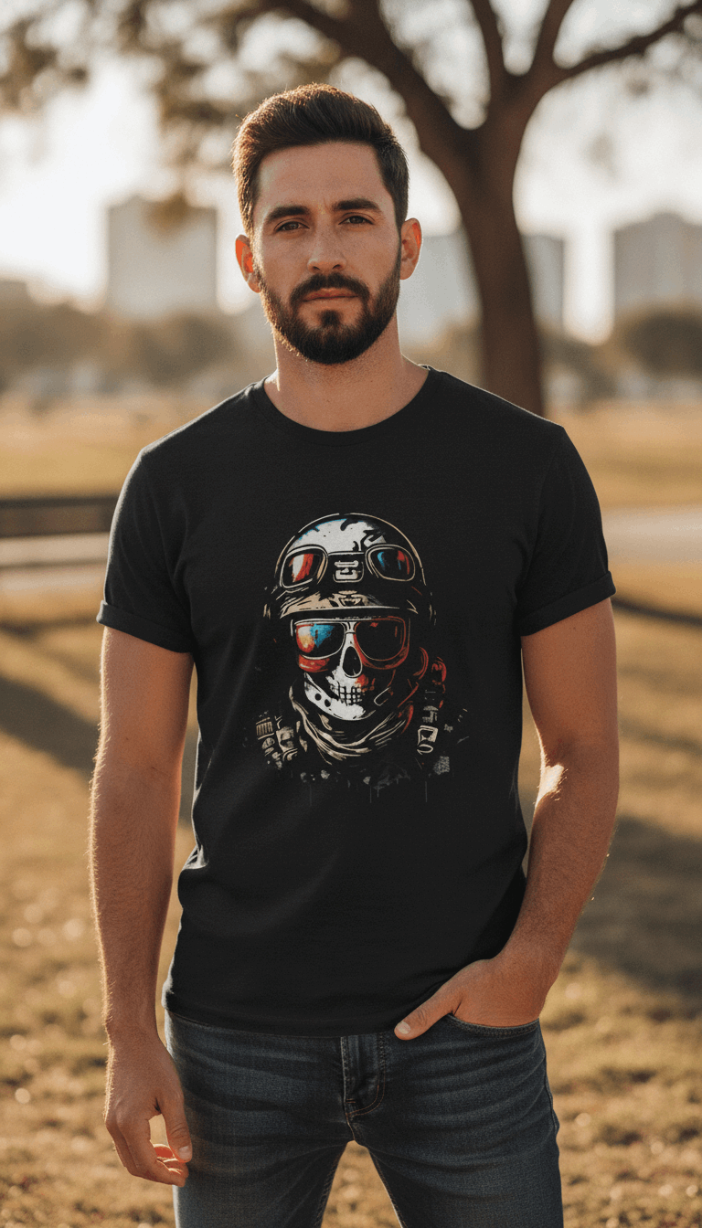 Urban Graphic Black Boxy Fit T-shirt
