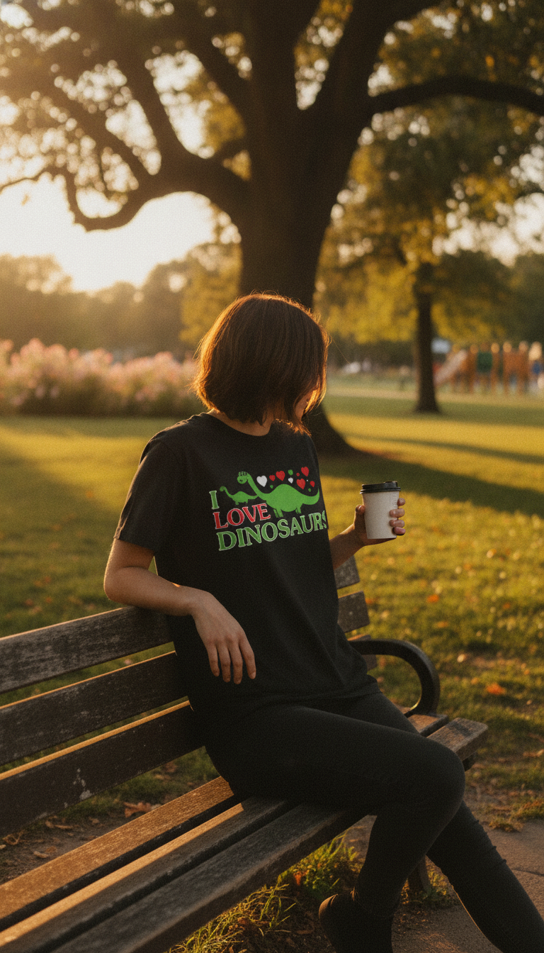 I Love Dinosaurs Oversized T-Shirt - LitShirt