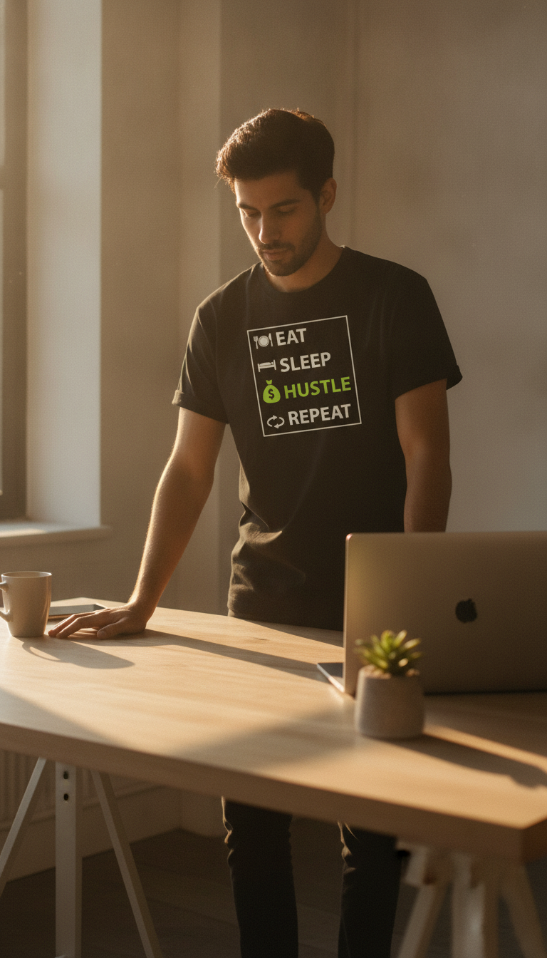 Eat Sleep Hustle Repeat T-Shirt - LitShirt
