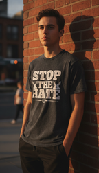 Stop The Hate Acidwash Oversized T-Shirt - LitShirt