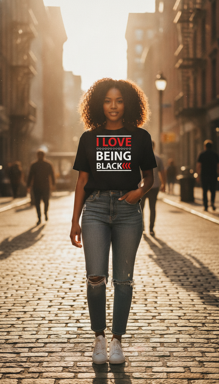 I Love Being Black Oversized T-Shirt - LitShirt