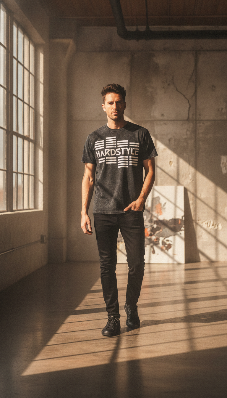 Hardstyle Acidwash Oversized T-Shirt - LitShirt