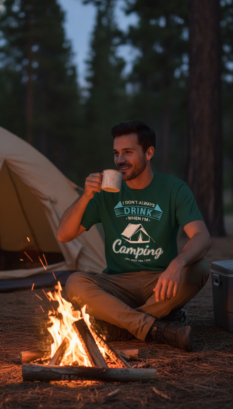 I Don't Always Drink When I'm Camping..Oh, Wait Yes, I Do T-Shirt - LitShirt
