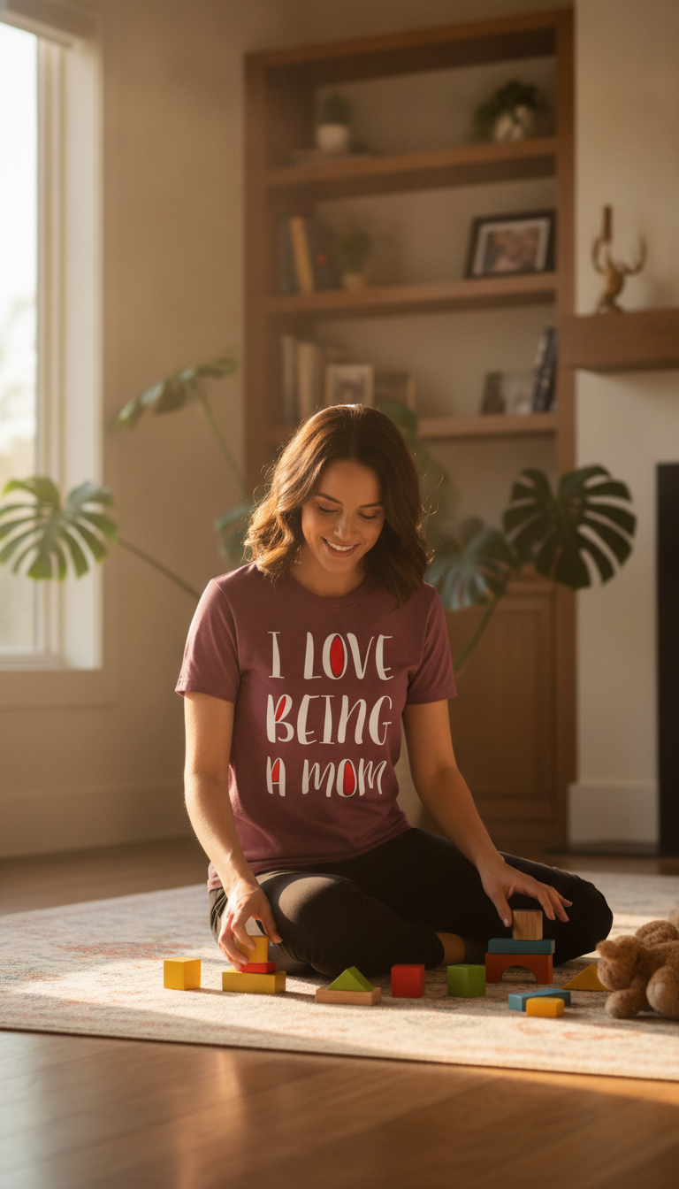 I Love Being a Mom T-Shirt - LitShirt