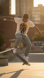 Urban Graphic Off White & Maroon Ringer Tee