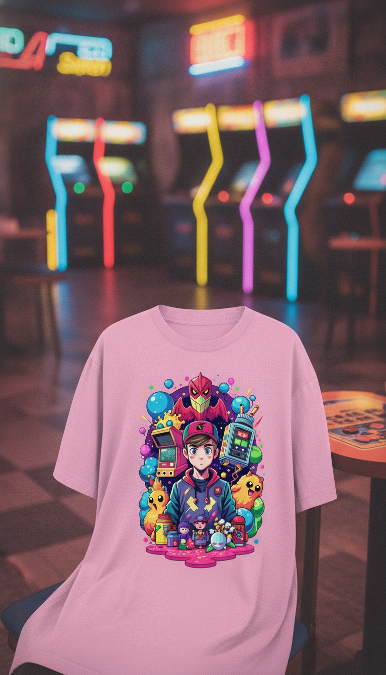 Urban Graphic Royal Pink Oversized T-Shirt