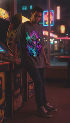Urban Graphic Coffee Oversized T-Shirt