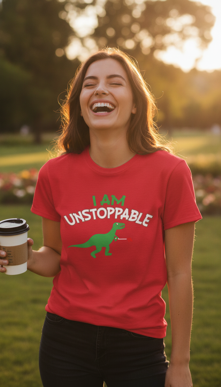 I Am Unstoppable T-Rex T-Shirt