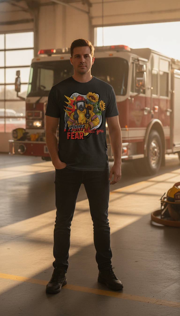 Courage Black Regular Fit T-Shirt