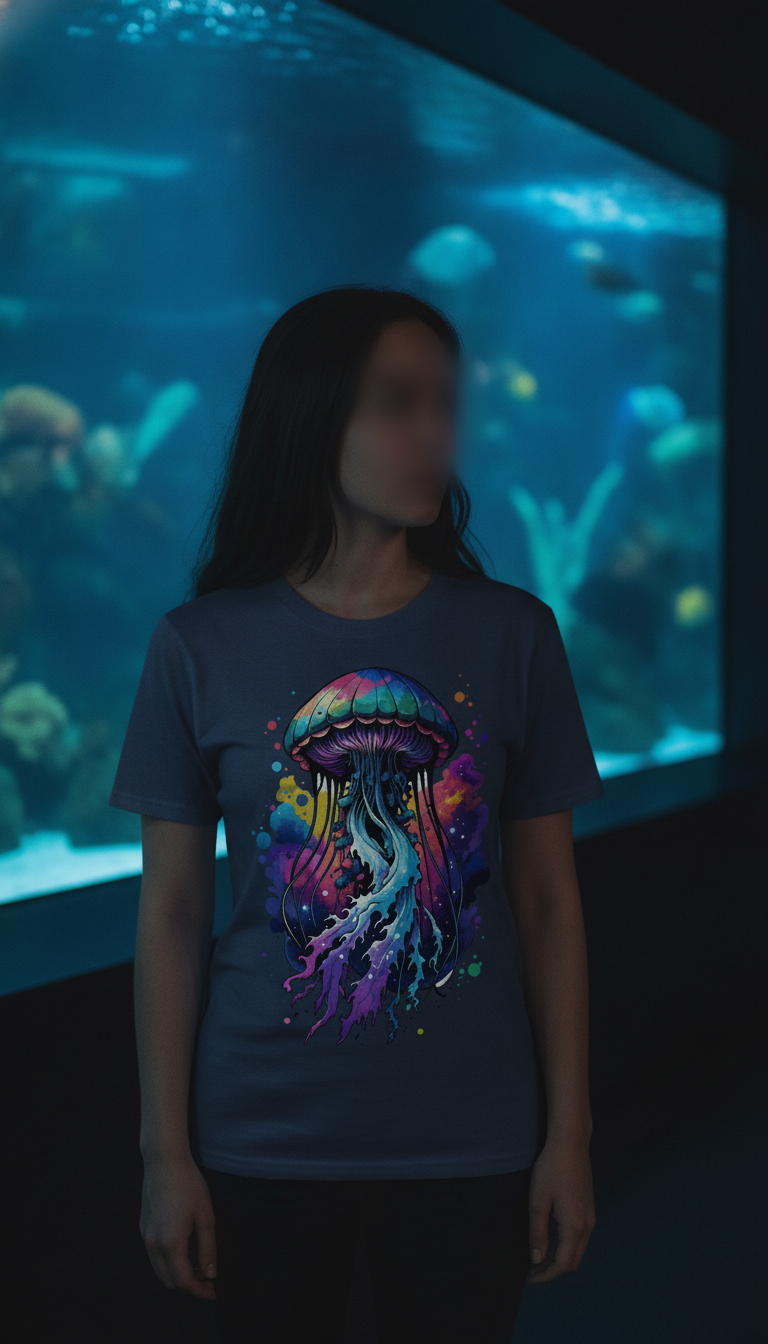 Urban Graphic Navy Blue Regular Fit T-Shirt