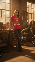 Vintage Graphic Red Regular Fit T-Shirt