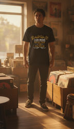 Vintage Graphic Black Regular Fit T-Shirt