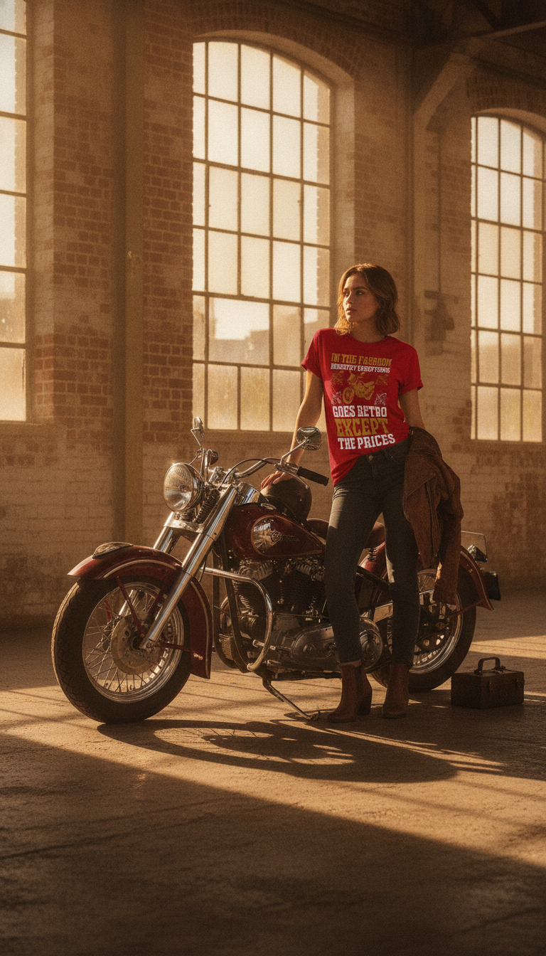 Vintage Graphic Red Oversized T-Shirt