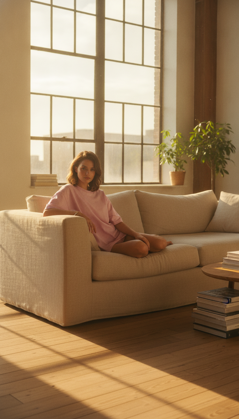 Light Baby Pink Unisex Oversized Standard T-Shirt