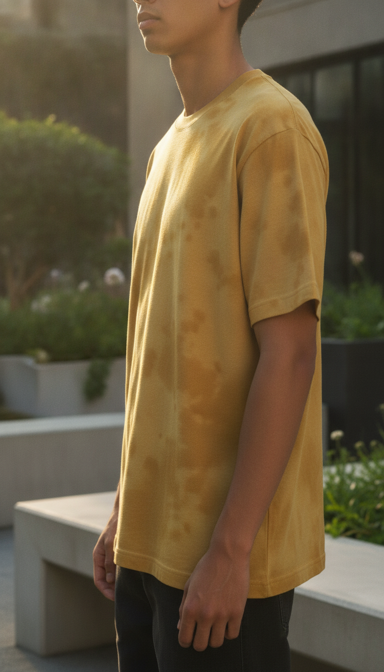 Unisex Tie Dye Oversized T-Shirt (260 GSM) Yellow