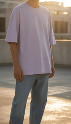 Unisex Terry Oversized Tee (260 GSM) Lavender