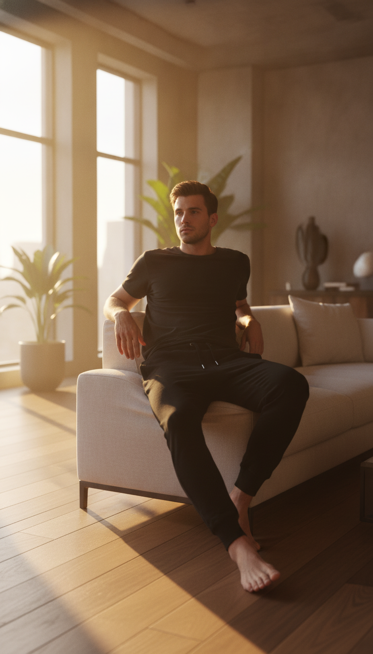 The 260 Standard Black Unisex Joggers
