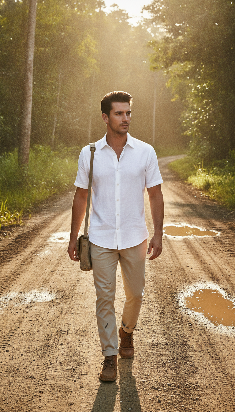 Pure Core 240 White Unisex Oversized Shirt