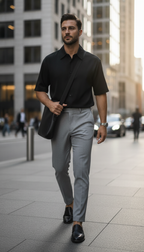 Pure Core 240 Black Unisex Oversized Shirt