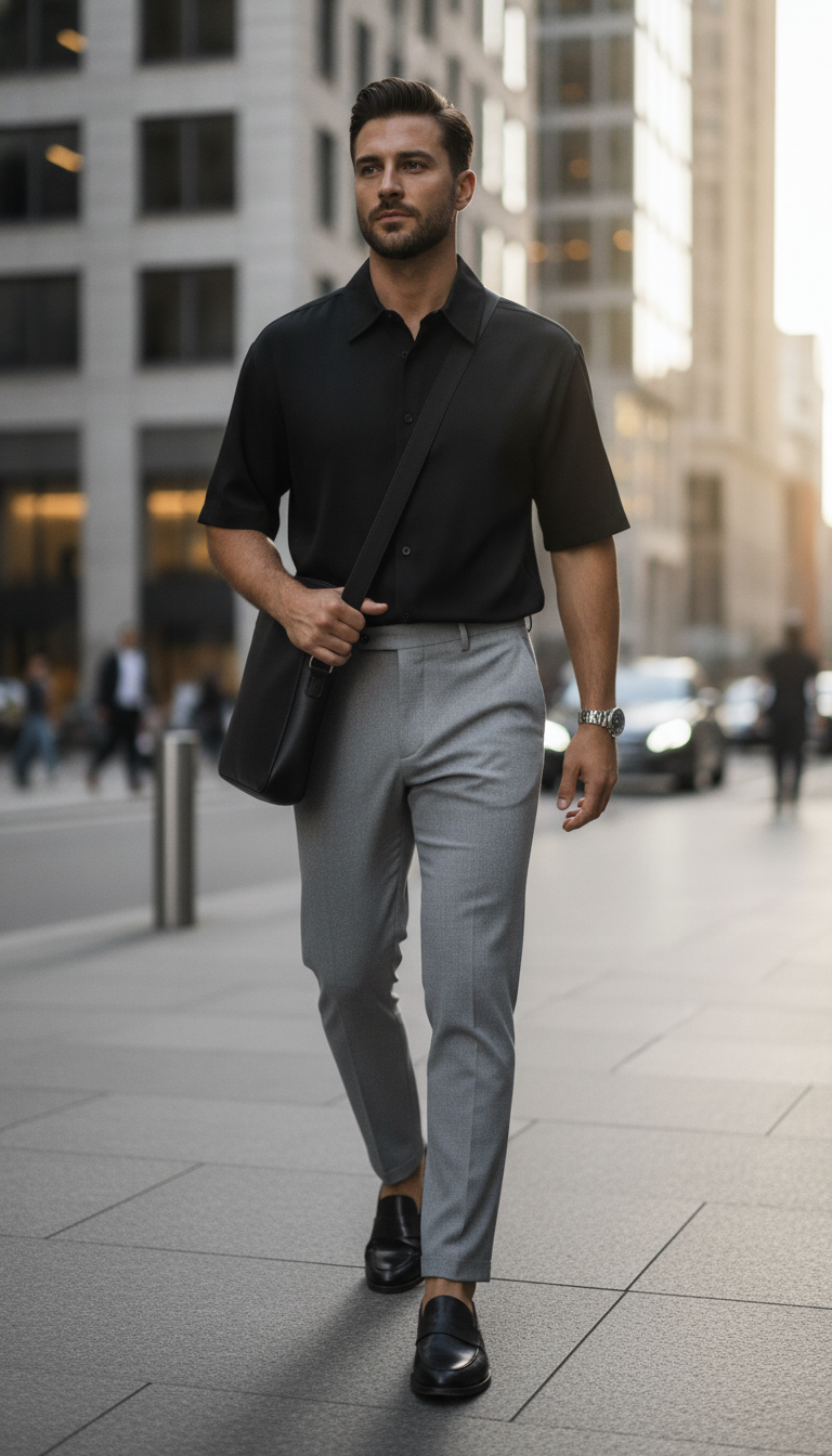 Pure Core 240 Black Unisex Oversized Shirt
