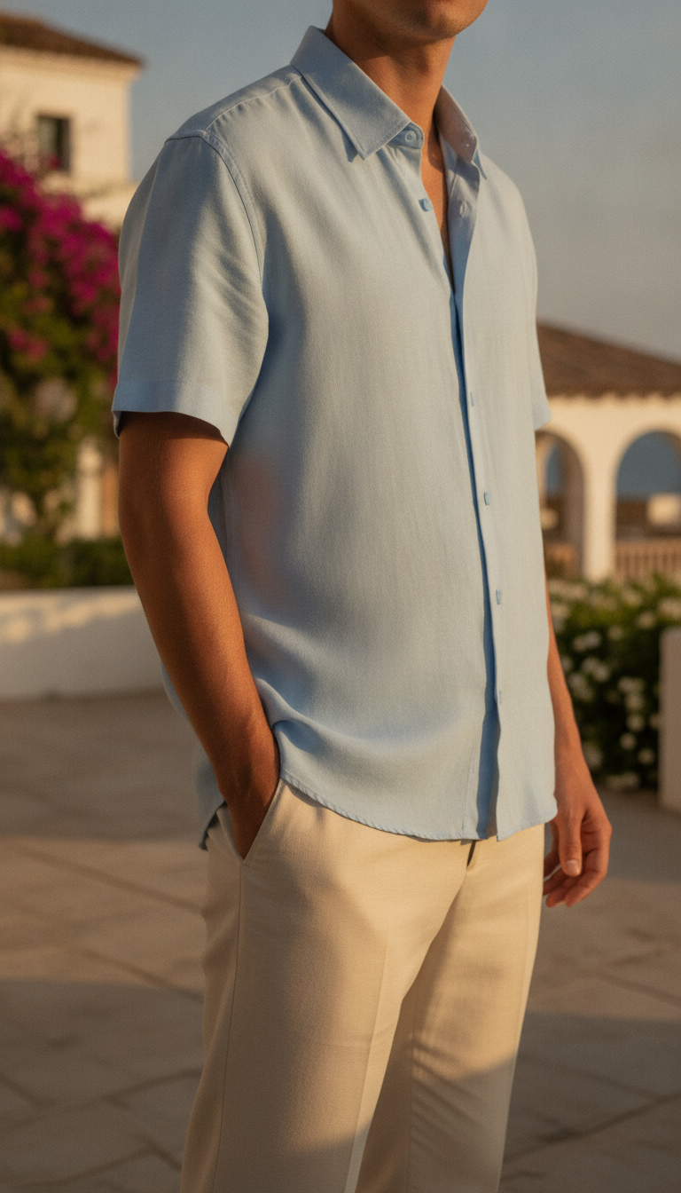 Pure Core 240 Baby Blue Unisex Oversized Shirt