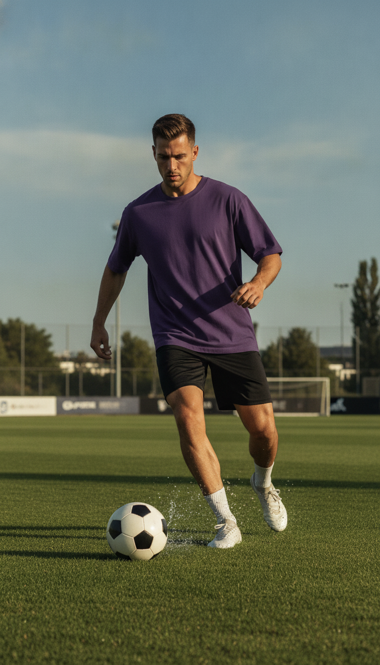 The 240 Heavy Unisex Oversized Classic T-Shirt Purple