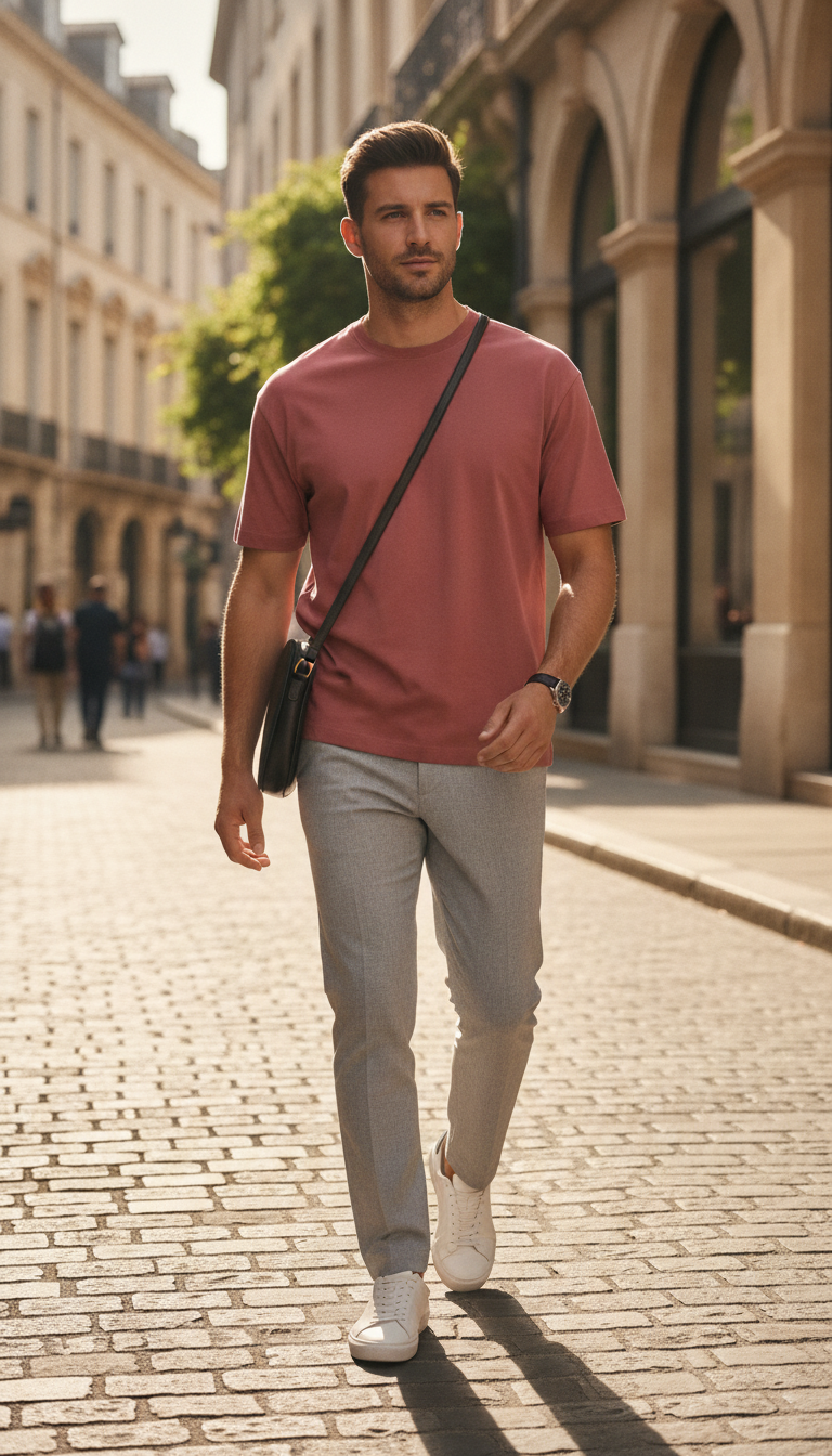 Coral Unisex Classic Crew T-Shirt