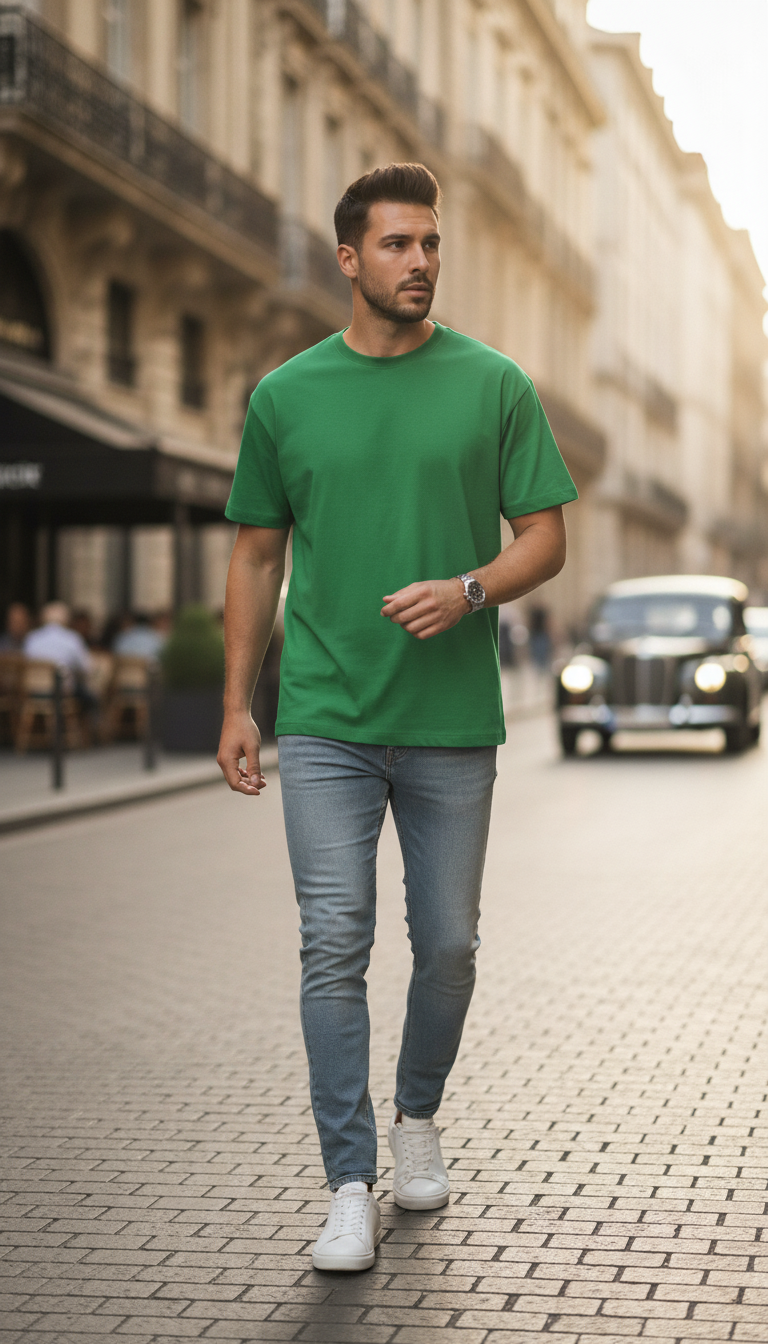 Flag Green Unisex Classic Crew T-Shirt