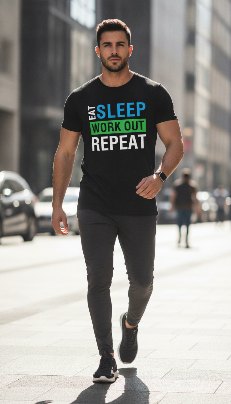 Eat Sleep Work Repeat Unisex Basic T-Shirt