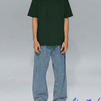 Bottle Green Oversized T-Shirt