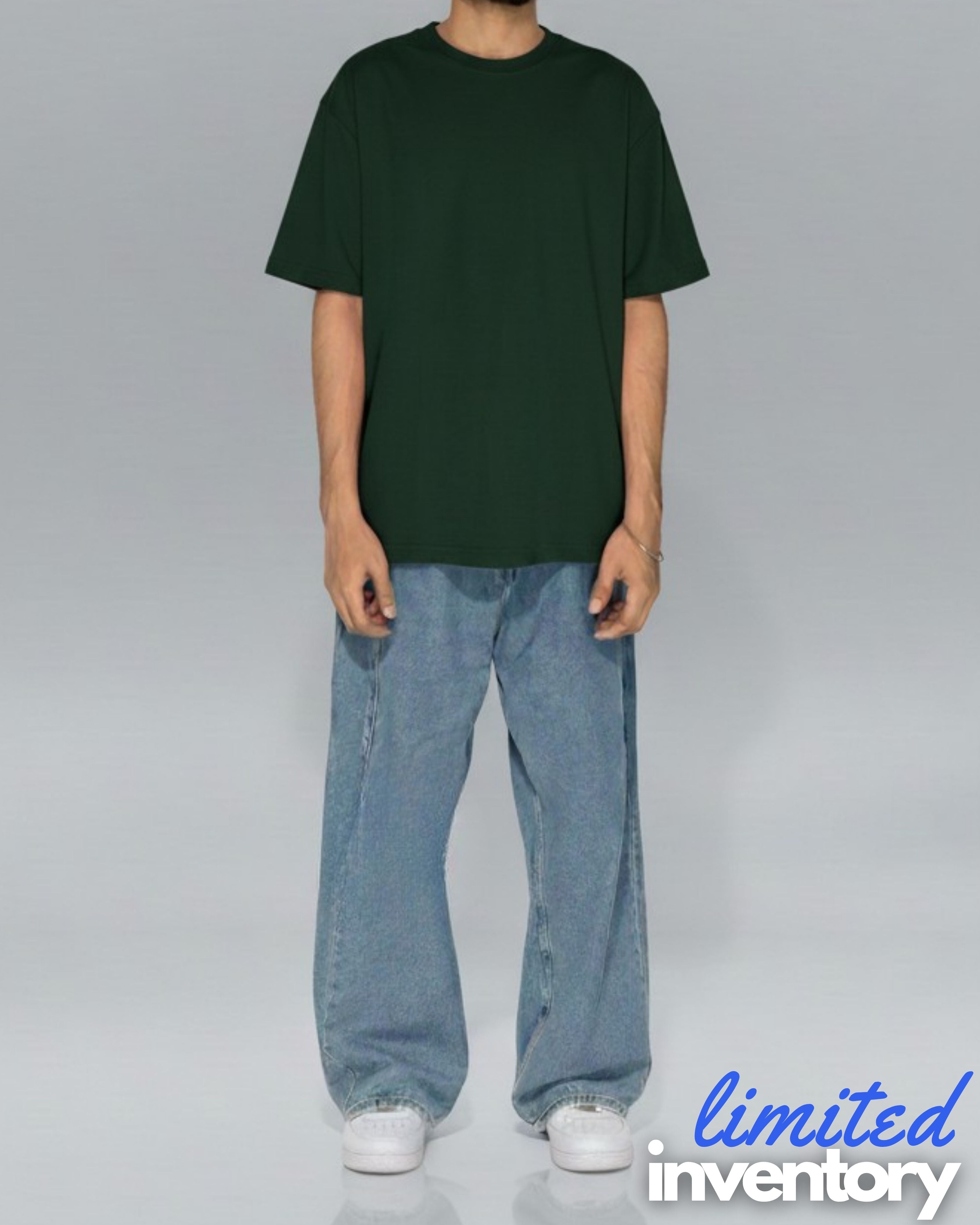 Bottle Green Oversized T-Shirt