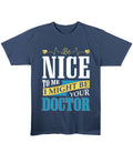 Navy Blue Regular Fit T-shirt Front Design