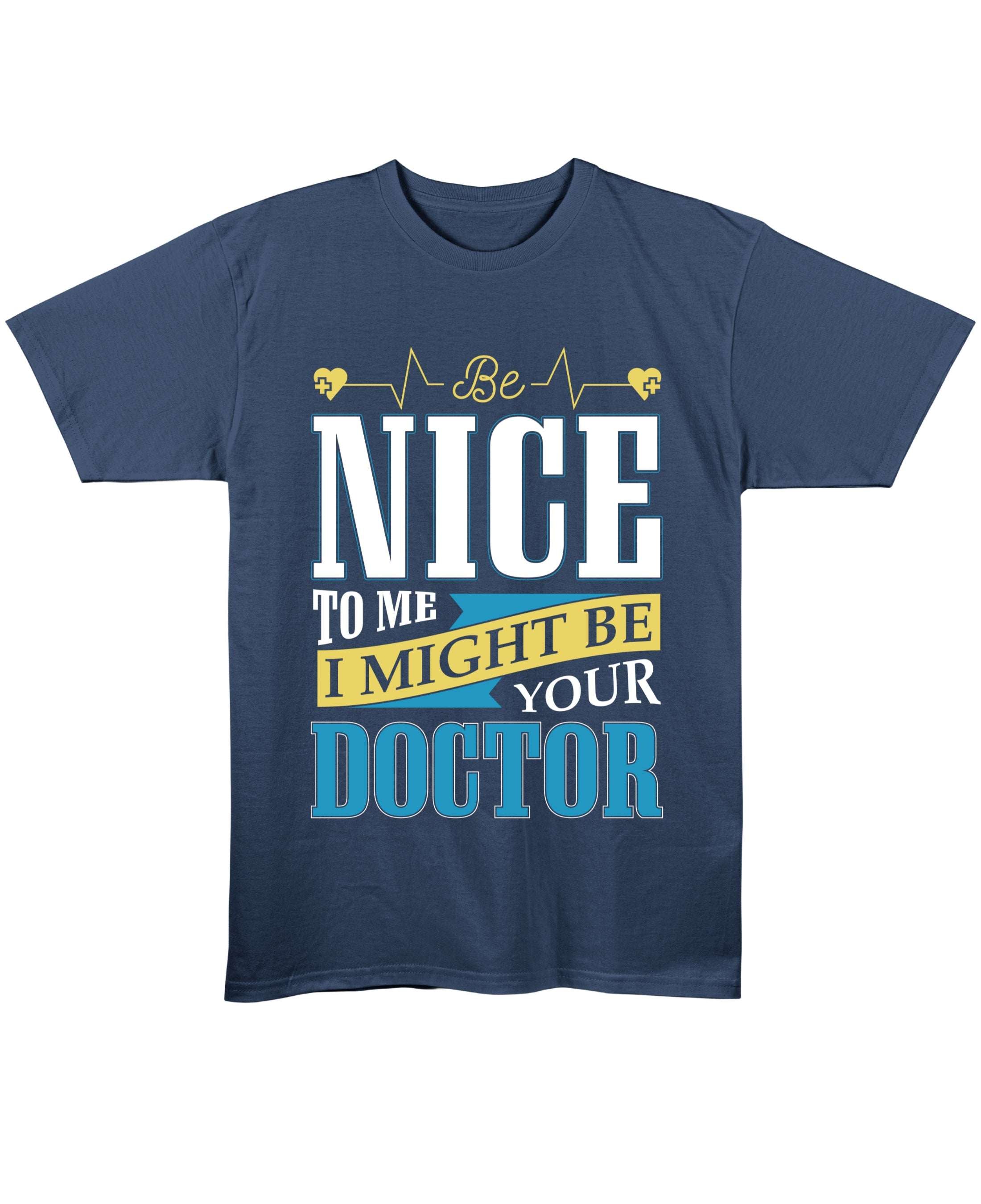 Navy Blue Regular Fit T-shirt Front Design