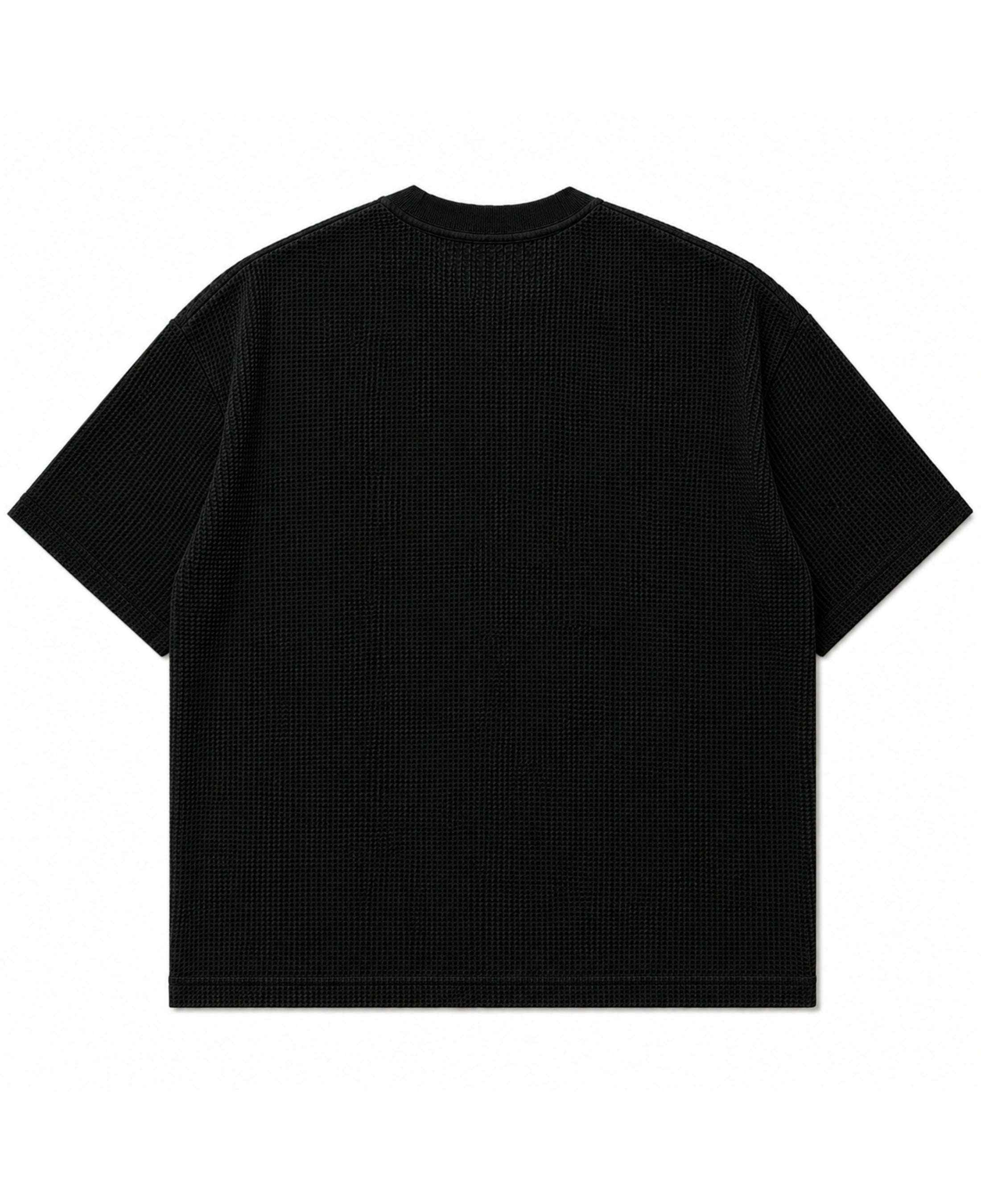 CampFire Black waffle boxy fit