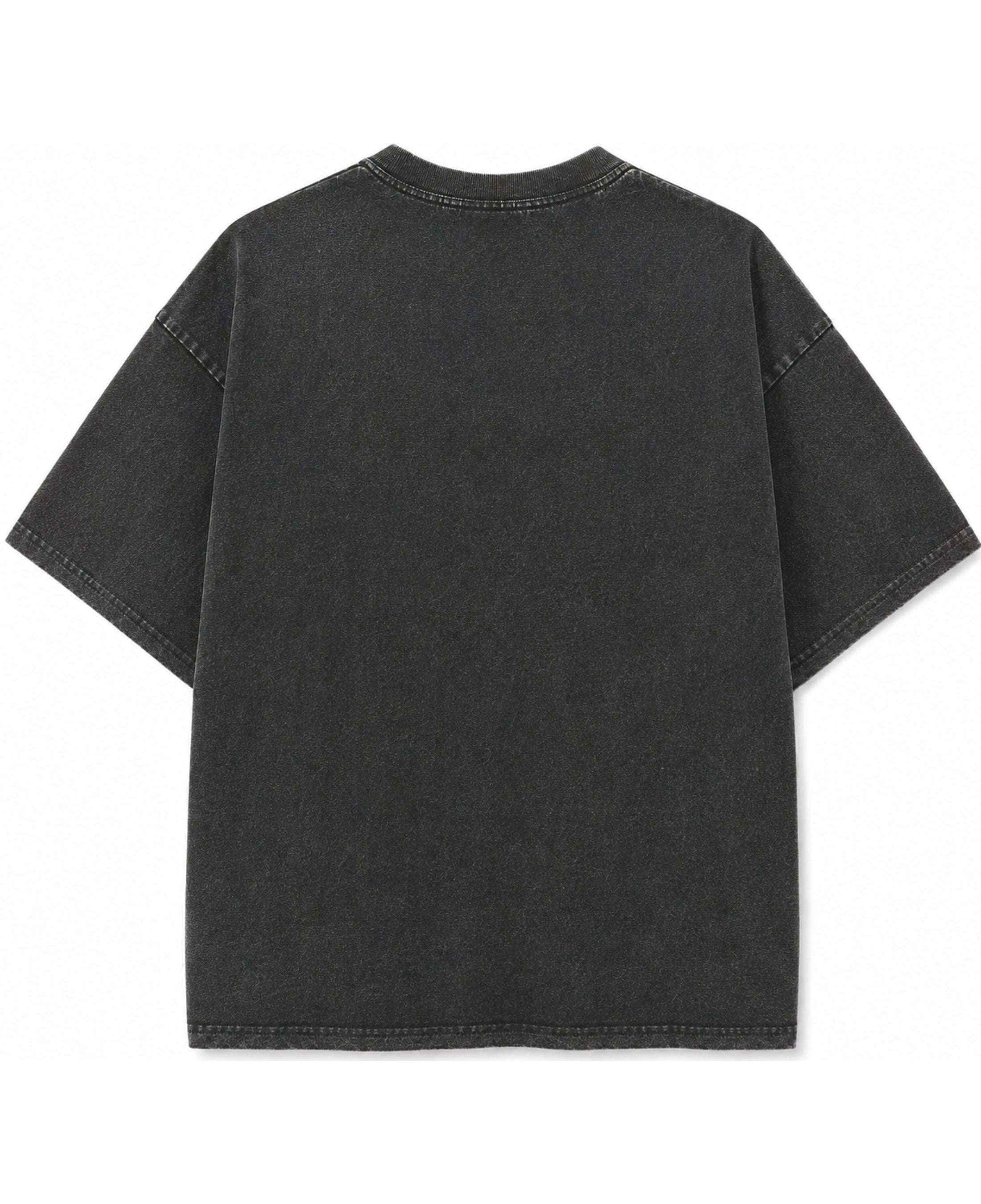 Camping Makes Happy Graphic Acidwash Oversized T-Shirt