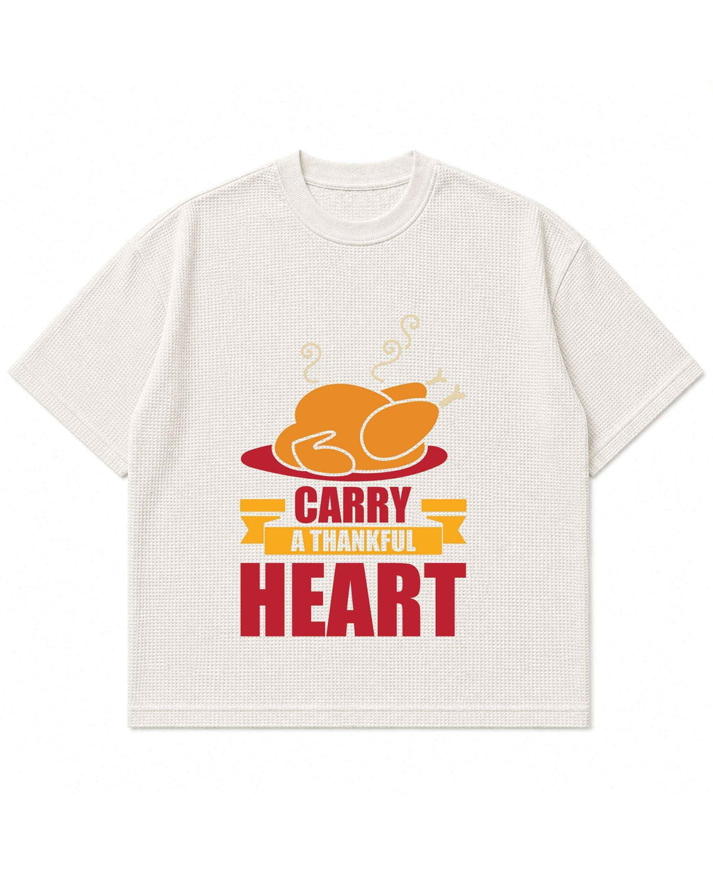Carry A Thankful Heart Waffle Boxy Fit