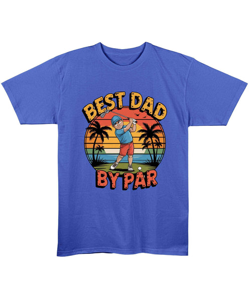 Cartoon Golfer Blue T-Shirt