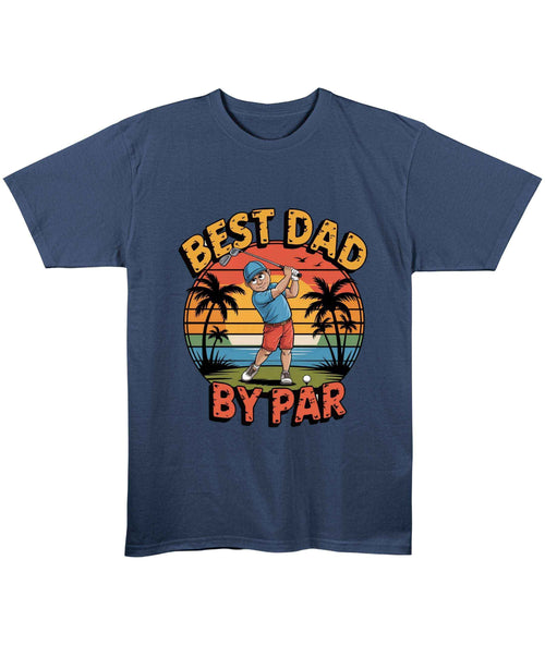 Cartoon Golfer Navy Blue T-Shirt