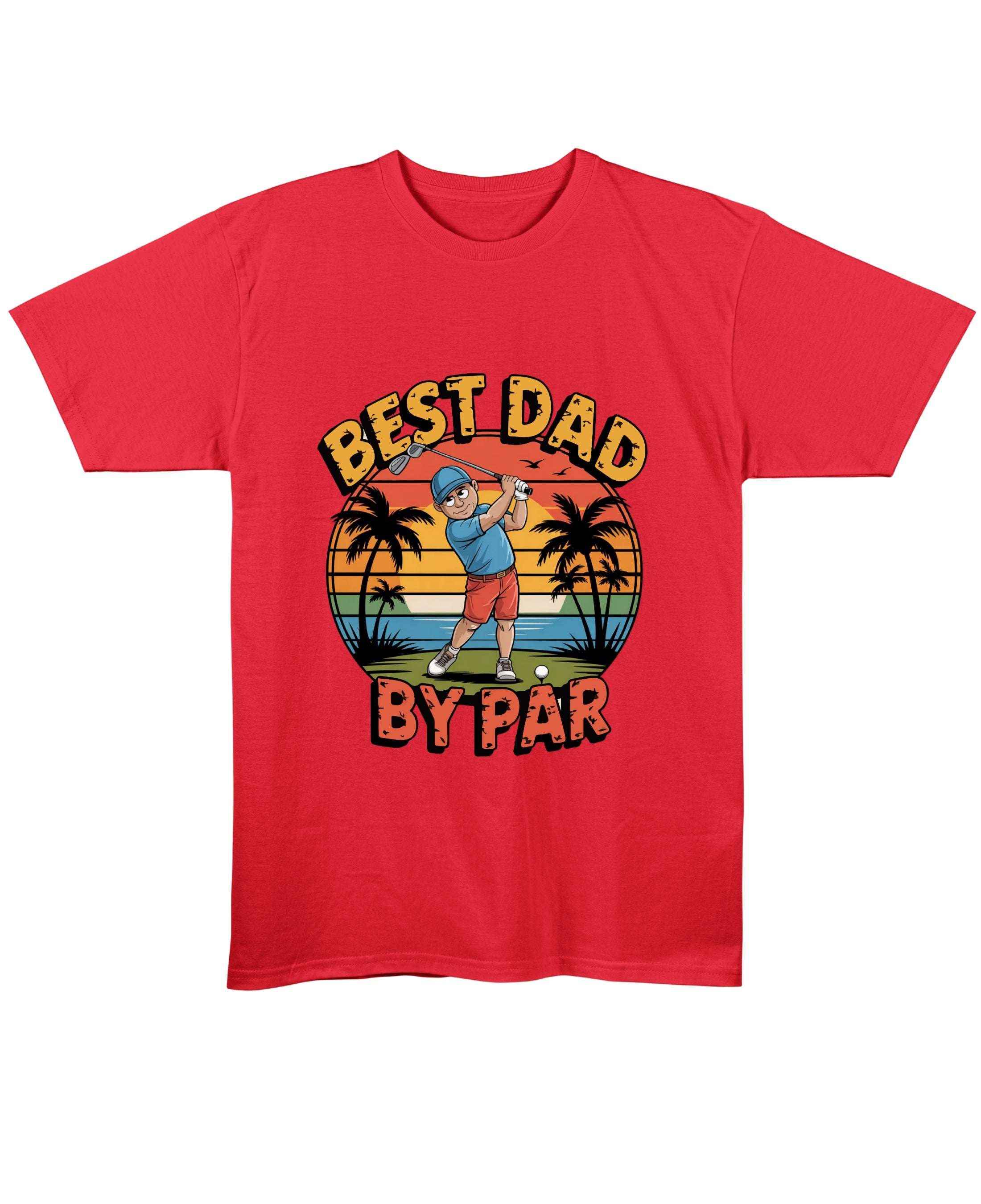 Cartoon Golfer Red T-Shirt