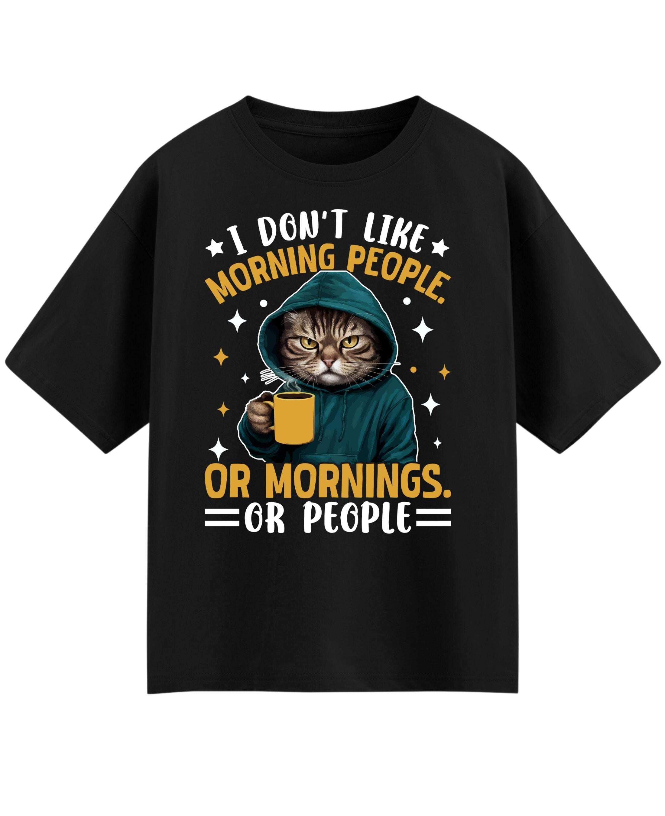 Black Oversized T-shirt Front Design